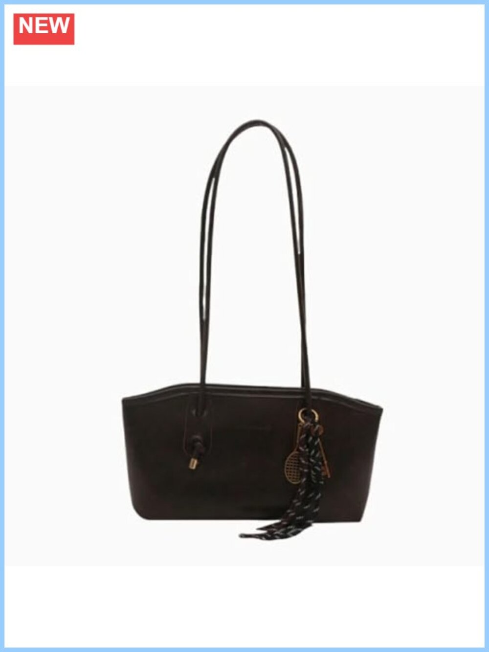 Small Vintage Faux Leather Shoulder Bag Y2K Retro Women Purse